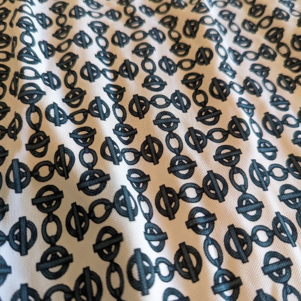 TORY BURCH Cream Green Printed Belted Midi Dress Womens Size Small - Picture 11 of 15